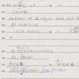 Eastern questionnaire, answ...