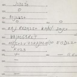 Eastern questionnaire, answ...