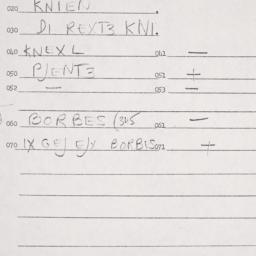 Eastern questionnaire, answ...