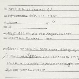 Eastern questionnaire, answ...