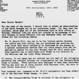 Letter from Eugene Kinckle ...