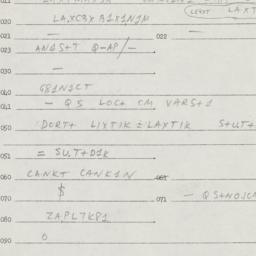 Eastern questionnaire, answ...