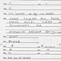 Eastern questionnaire, answ...