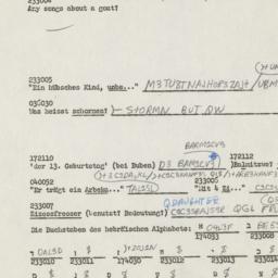 Western questionnaire, answ...