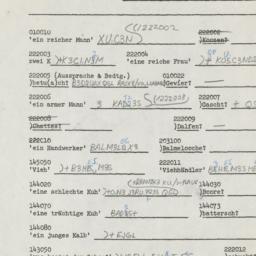 Western questionnaire, answ...