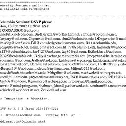 Announcements, 2002-03-05. ...