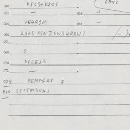 Eastern questionnaire, answ...
