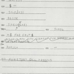Eastern questionnaire, answ...