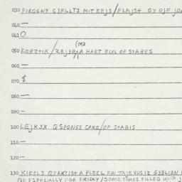 Eastern questionnaire, answ...