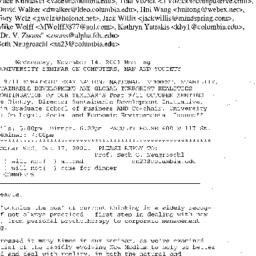 Announcements, 2001-11-14. ...