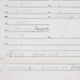 Eastern questionnaire, answ...