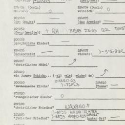 Western questionnaire, answ...