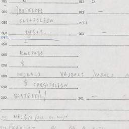 Eastern questionnaire, answ...