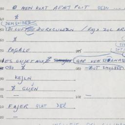 Eastern questionnaire, answ...
