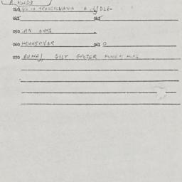 Eastern questionnaire, answ...