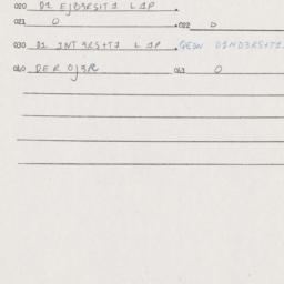 Eastern questionnaire, answ...