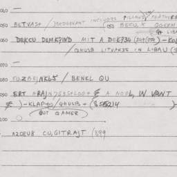 Eastern questionnaire, answ...