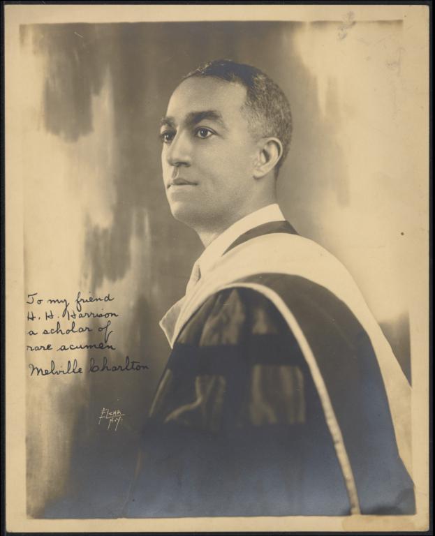 Charlton, Melville, undated : photograph, signed, with note