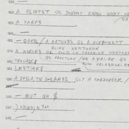 Eastern questionnaire, answ...