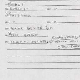 Eastern questionnaire, answ...