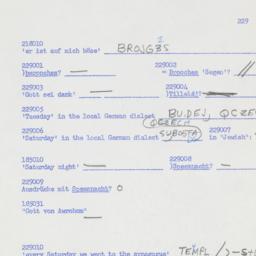 Western questionnaire, answ...