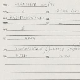 Eastern questionnaire, answ...