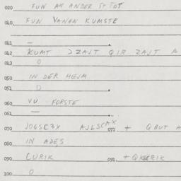 Eastern questionnaire, answ...