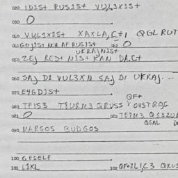 Eastern questionnaire, answ...