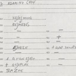 Eastern questionnaire, answ...