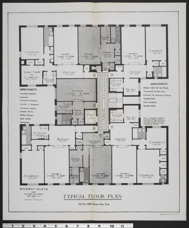 161 E. 88 Street, Typical Floor Plan Columbia Digital