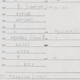 Eastern questionnaire, answ...