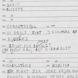 Eastern questionnaire, answ...