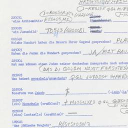 Western questionnaire, answ...