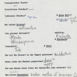 Western questionnaire, answ...