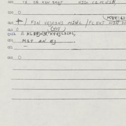Eastern questionnaire, answ...