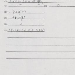 Eastern questionnaire, answ...
