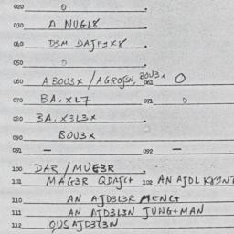 Eastern questionnaire, answ...