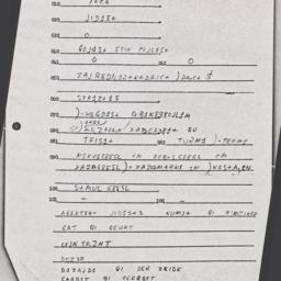 Eastern questionnaire, answ...