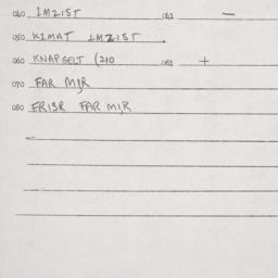 Eastern questionnaire, answ...