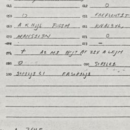 Eastern questionnaire, answ...