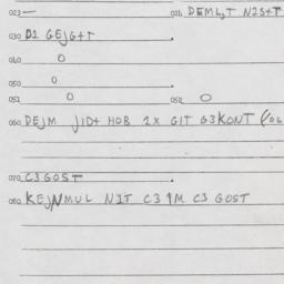 Eastern questionnaire, answ...
