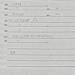 Eastern questionnaire, answ...