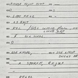 Eastern questionnaire, answ...