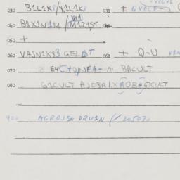 Eastern questionnaire, answ...