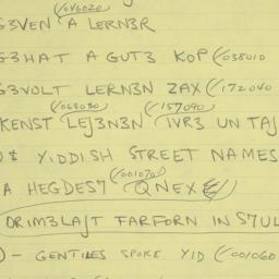 Eastern questionnaire, answ...
