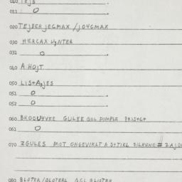 Eastern questionnaire, answ...