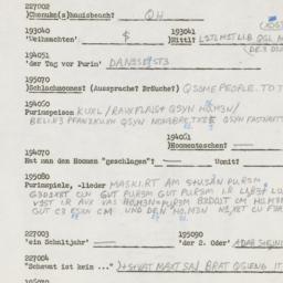 Western questionnaire, answ...