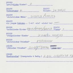 Western questionnaire, answ...