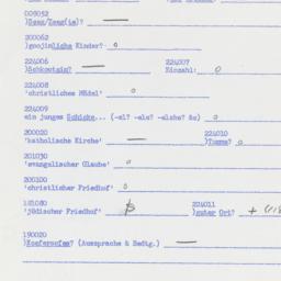 Western questionnaire, answ...