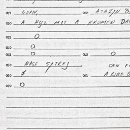 Eastern questionnaire, answ...